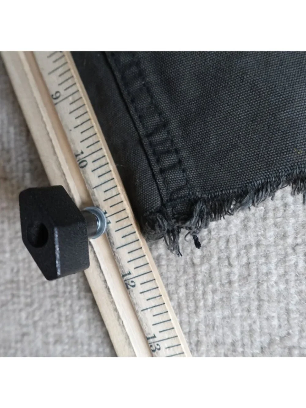 True Religion Mens Shorts 36 Black Solid Cargo Drawstring